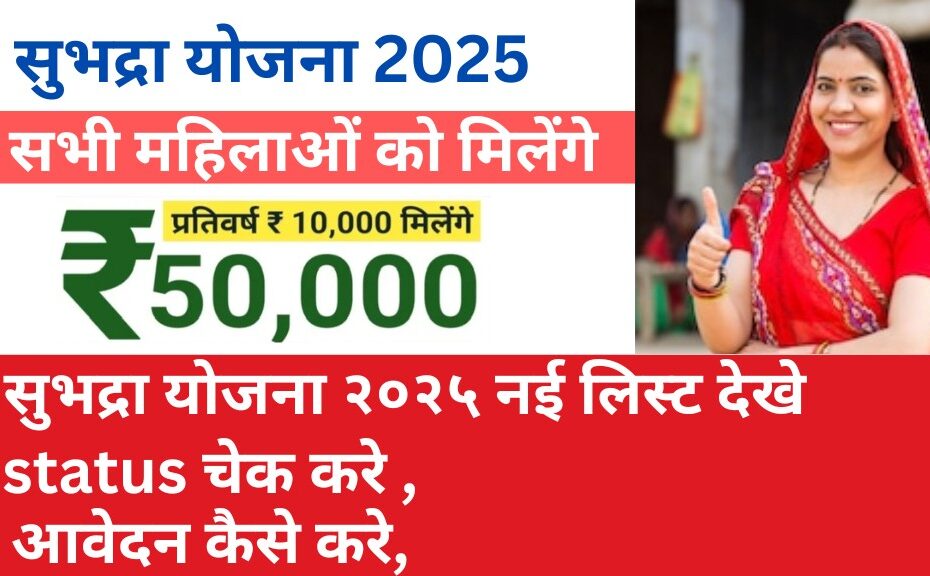 Subhadra Yojana Odisha,Subhadra Yojana Status Check,Subhadra Yojana List 2025