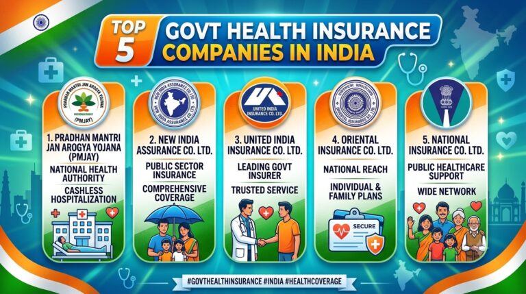 Top 5 Government Health Insurance Companies in India (2026)