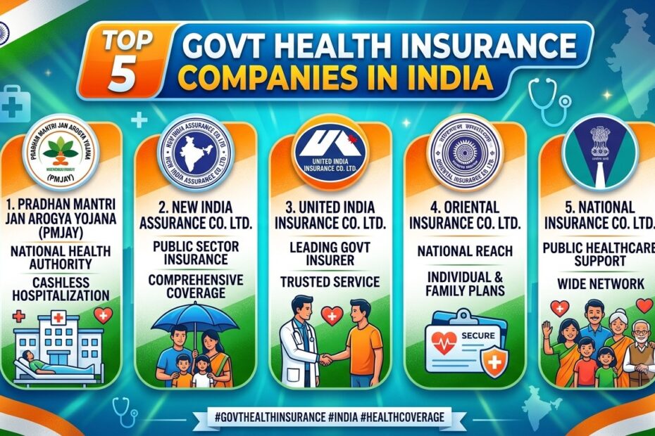 Top 5 Government Health Insurance Companies in India (2026)