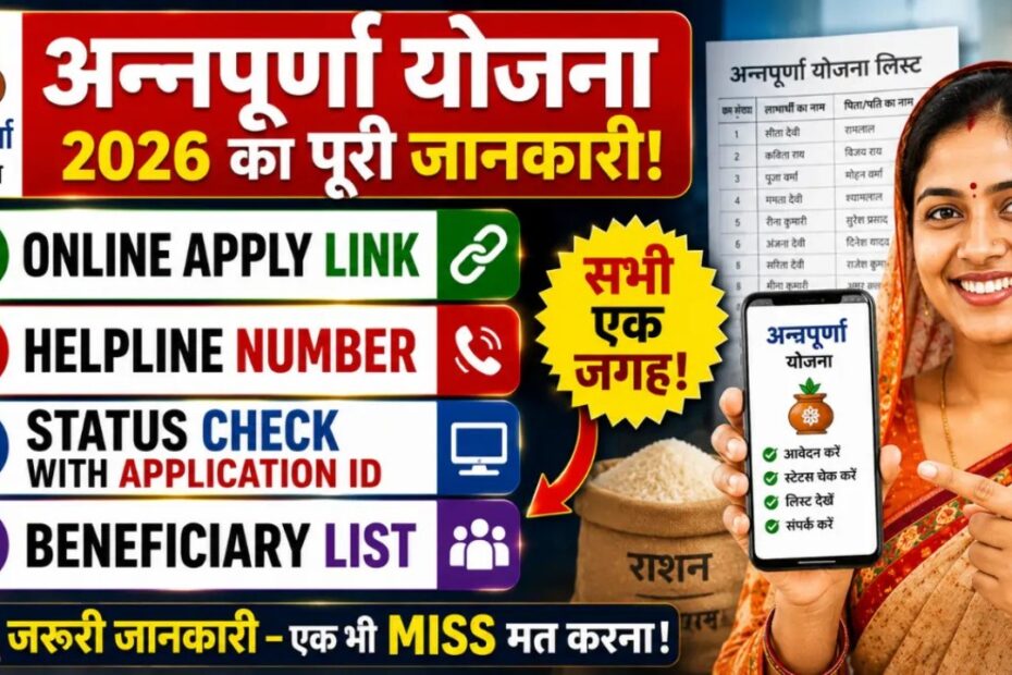 Annapurna Yojana Status Check 2026